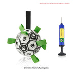 Bola de futebol interativa inflável para treinamento de cães.