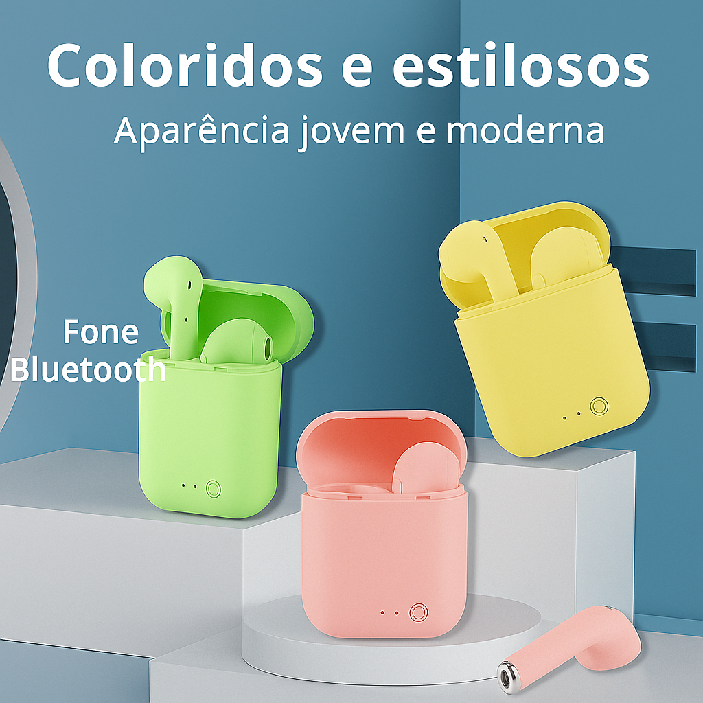 ✨FONE DE OUVIDO WIRELESS BLUETOOTH - MINI 2 TWS COLORS✨