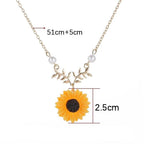 Colar de Metal Girassol