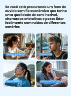 🎧 HAYLOU Mori Pro – Fone Bluetooth 5.4 com Cancelamento de Ruído Ativo -43dB