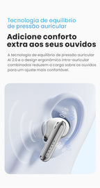 🎧 HAYLOU Mori Pro – Fone Bluetooth 5.4 com Cancelamento de Ruído Ativo -43dB