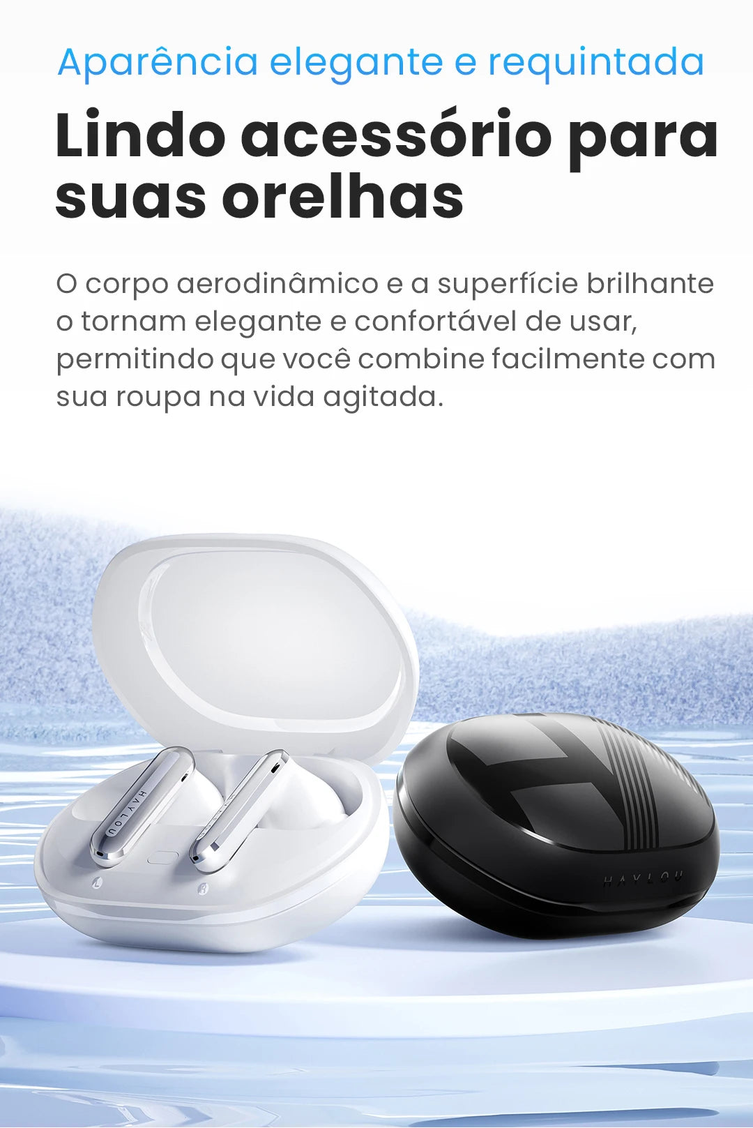 🎧 HAYLOU Mori Pro – Fone Bluetooth 5.4 com Cancelamento de Ruído Ativo -43dB